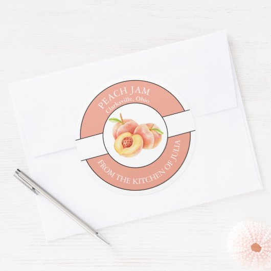 Perziumellabel Ronde Sticker (Envelop)