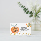 Perzons Baby shower Diaper Raffle Card Informatiekaartje (Staand voorkant)