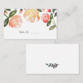 Perzons Guest Table Escort Cards Plaatskaartje (Voorkant / Achterkant)