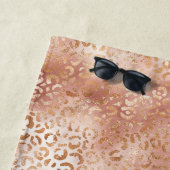 Perzons Roos Witte pagina Afdrukken Strandlaken (In situ)