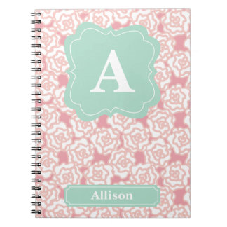 PerzRozen Mint Monogram Notitieboek