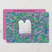 Pesach, de tien geboden feestdagenkaart (Voorkant / Achterkant)