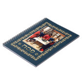 "Pesach" Hebreeuwse tekst Passover Gift Notitieboe Notitieboek (Linkerzijde)