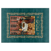 "Pesach" Hebreeuwse tekst Passover Glass Cutting B Snijplank (Voorkant)