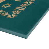 "Pesach" Hebreeuwse tekst Passover Glass Cutting B Snijplank (Hoek)