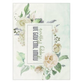 Pesach Kasher veSameach Passover Waterverf Floral Tafelkleed (Voorkant)