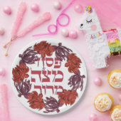 Pesach Matzah Maror - Hebreeuwse Passover Seder Papieren Bordje (Feest)