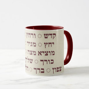 Pesach - Pasover Hebreeuws Seder Stages Coffee Mok