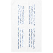 Pesach - Passover Hebreeuwse stappen in blauw Tafelkleed (Voorkant)