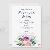 Pesach - Passover Seder CUSTOM-uitnodiging Bedankkaart (Achterkant)