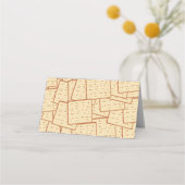 pesach place cards hebrew plaatskaartje (Achterkant)