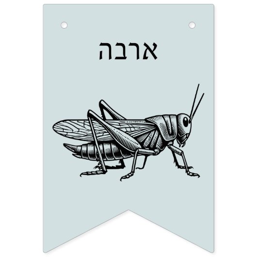 Pesach Plagen voor Seder Vlaggetjes (Elfde vlag)