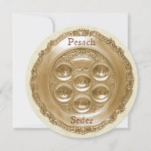 Pesach Round Seder-Bord Kaart (Voorkant)