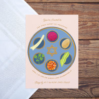 Pesach Seder Bord Happy Pesach Avondmaal