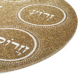 Pesach Seder Bord Hebreeuwse Gold Snijplank (Hoek)