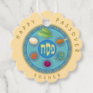 Pesach Seder Bord Kosher Pesach Bedankjes Labels