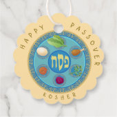 Pesach Seder Bord Kosher Pesach Bedankjes Labels (Achterkant)