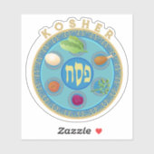 Pesach Seder Bord Kosher Pesach Sticker (Vel)