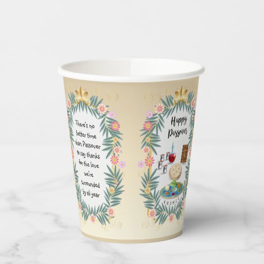 Pesach Seder Kosher zes verschillende Passover foo Papieren Bekers (Links)