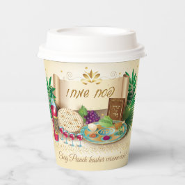 Pesach Seder Kosher zes verschillende Passover foo Papieren Bekers