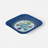 Pesach Seder Kosher zes verschillende Passover foo Papieren Bordje (Gebogen)