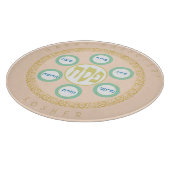 Pesach Seder Kosher zes verschillende Passover foo Snijplank (Hoek)