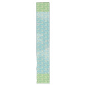 Pesach Spring groen en Bord blauw Lange Tafelloper (Voorkant)
