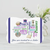 Pesach Words and Symbols Card/Invitation Kaart (Staand voorkant)