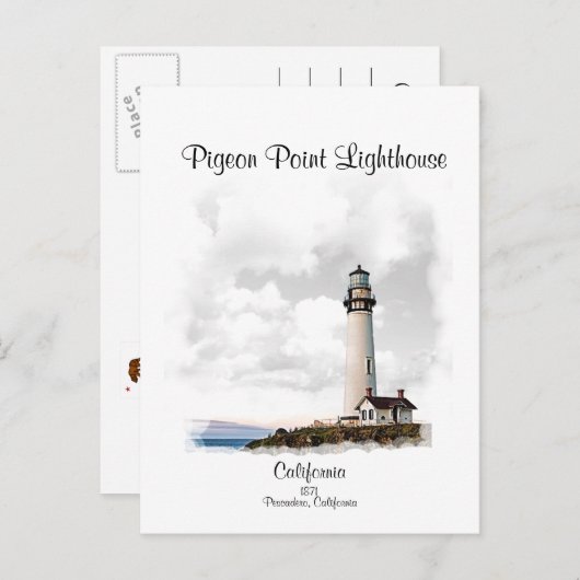 PESCADERO POINT VUURTOREN - BRIEFKAART (Voorkant / Achterkant)