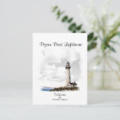 PESCADERO POINT VUURTOREN - BRIEFKAART (Staand voorkant)