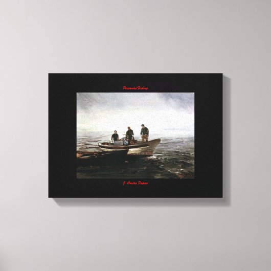Pescando/Fishing Canvas Afdruk (Voorkant)