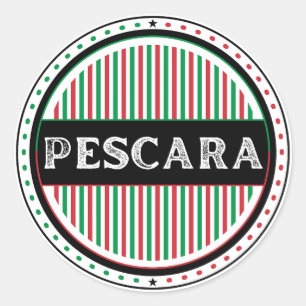 Pescara City Pride Embleem – Italiaanse identiteit Ronde Sticker