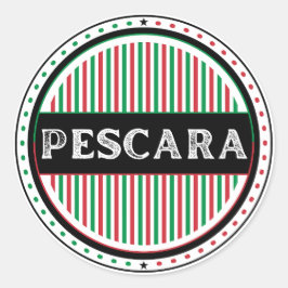 Pescara City Pride Emblem – Italian Identity Ronde Sticker