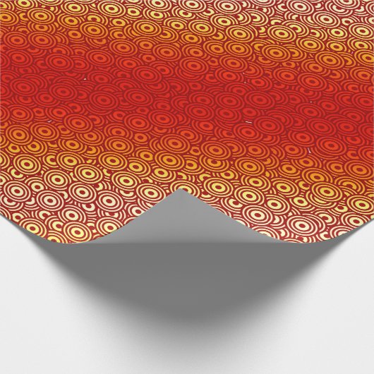 Pescara Fire Red Yellow Cadeaupapier (Hoek)