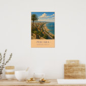 Pescara, Italië – Oude Reisposter Poster (Keuken)