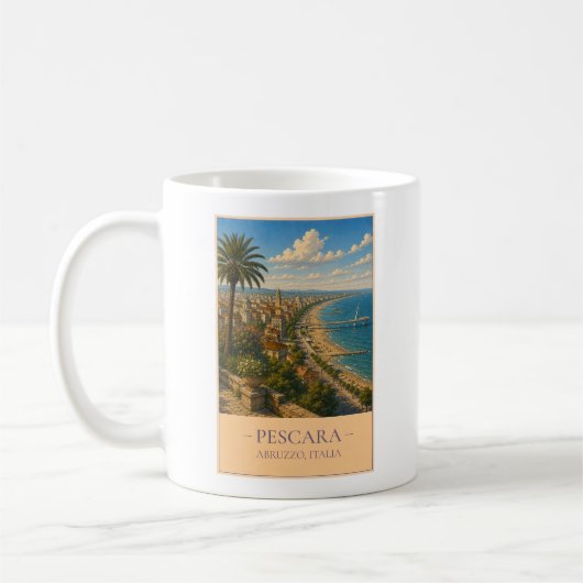 Pescara, Italië – Reis mok – vintage (Links)