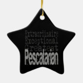Pescatarian Extraordinaire Keramisch Ornament (Achterkant)