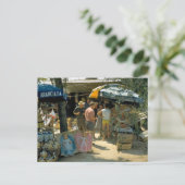 Peschiera, Lake Garda, markt Briefkaart (Staand voorkant)