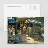 Peschiera, Lake Garda, markt Briefkaart (Voorkant / Achterkant)