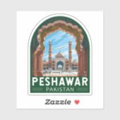Peshawar Pakistan Reizen Kunst Vintage Sticker (Vel)