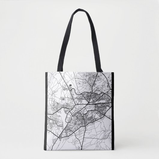 Peshawar Pakistan Stad Kaart Tote Bag (Voorkant)