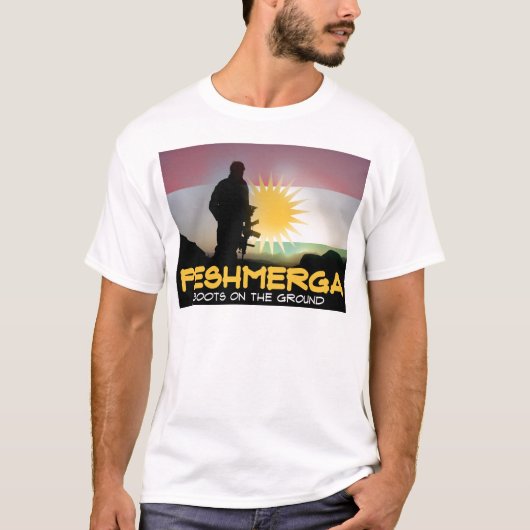 Peshmerga - Bot op de grond T-shirt (Voorkant)