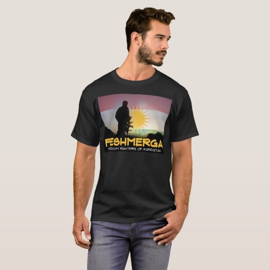 Peshmerga - FREEDOM FIGHTERS VAN KURDISTAN T-shirt (Voorkant volledig)
