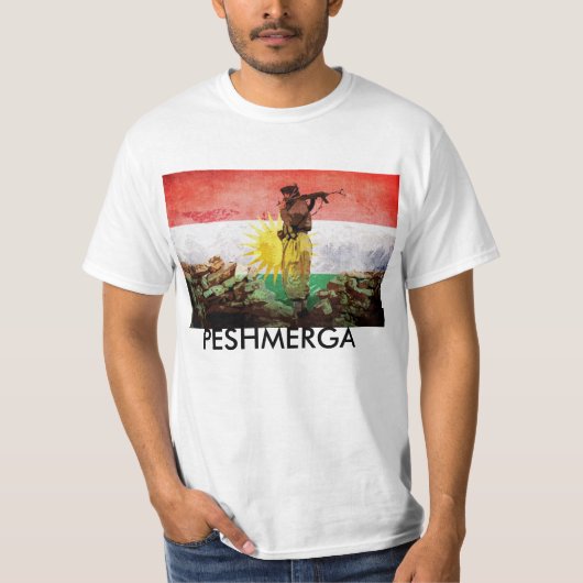 Peshmerga KURDISH FREEDOM FIGHTERS T-shirt (Voorkant)
