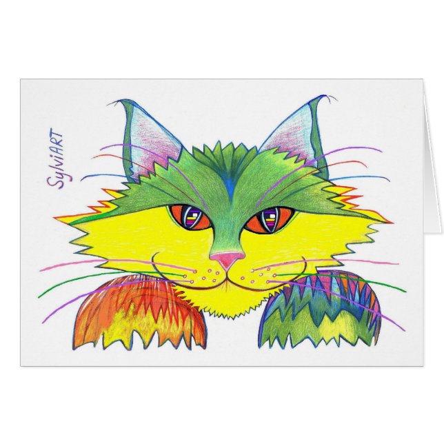 "Pesky Cat", copyright ©2003, SylviART (Voorkant Horizontaal)