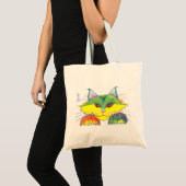 PESKY CAT copyright 2003 SylviART canvas tas (Voorkant (product))