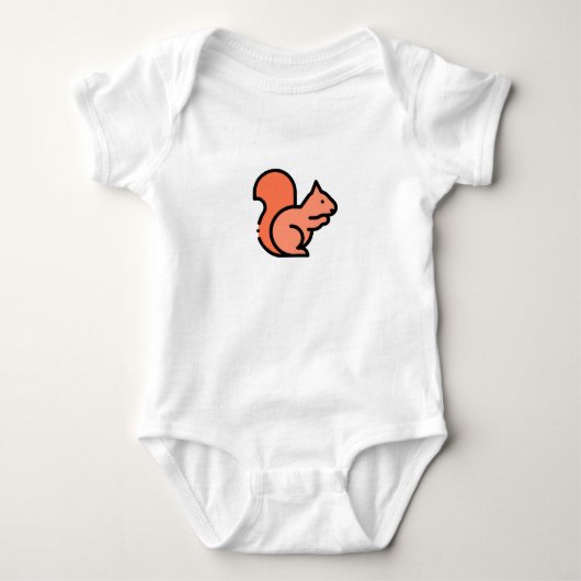 Pesky Little Squirrel Romper (Voorkant)