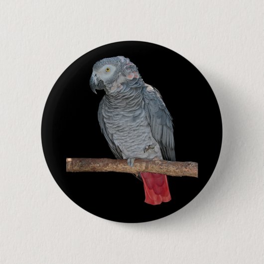 Pesky Parrot Badge Ronde Button 5,7 Cm (Voorkant)