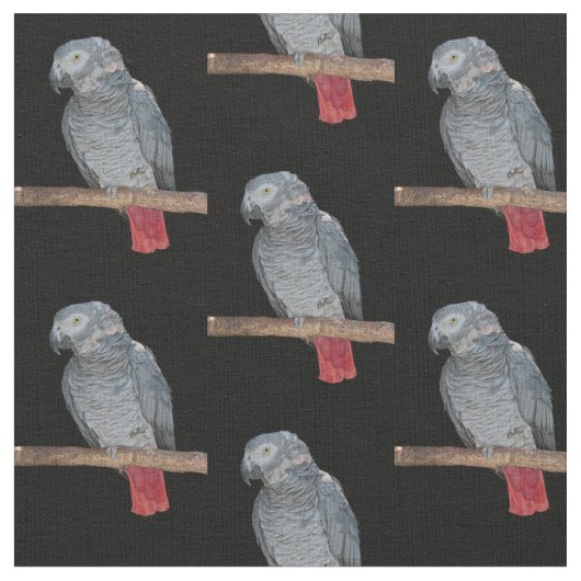 Pesky Parrot Fabric Stof (Close Up)