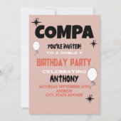 Peso Pluma uitnodiging verjaardag uitnodiging (Voorkant)